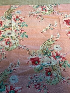 Antique vintage set of cottage chic handmade curtains